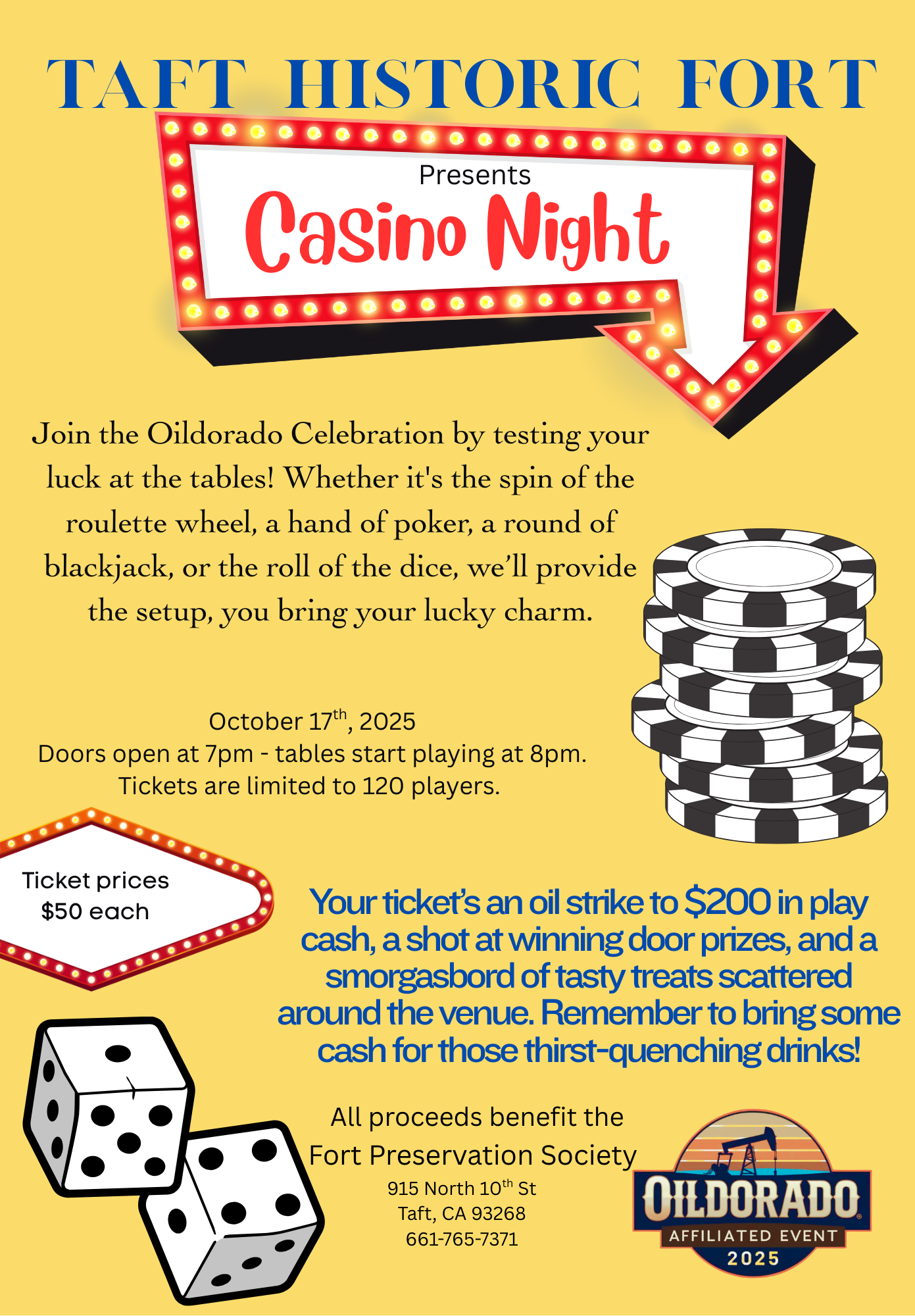 Casino Night — Taft Oildorado, Inc.
